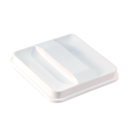 Hapco-Elmar Essential 3 Qt. Square Ice Bucket Lid for R2000/R2100, White, PK 36 R2020WHT